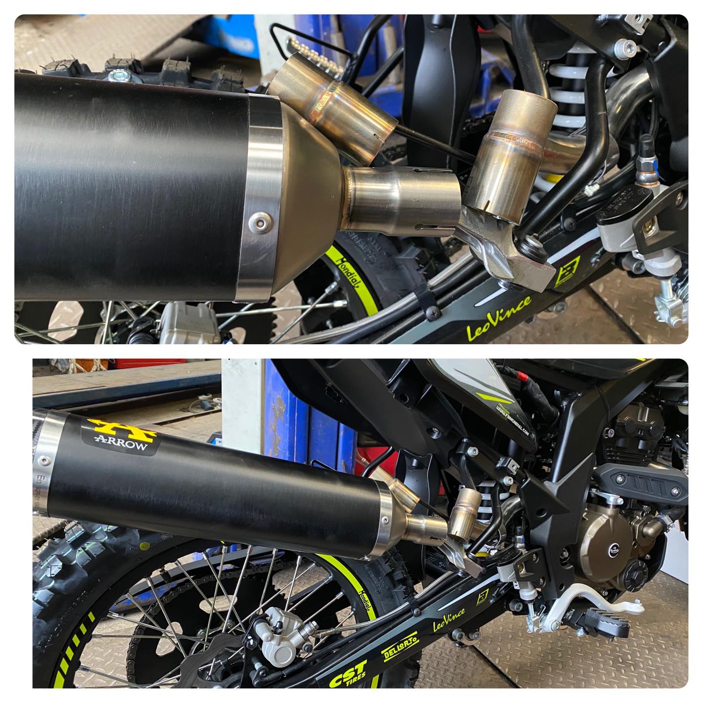 Bike exhaust stainless
