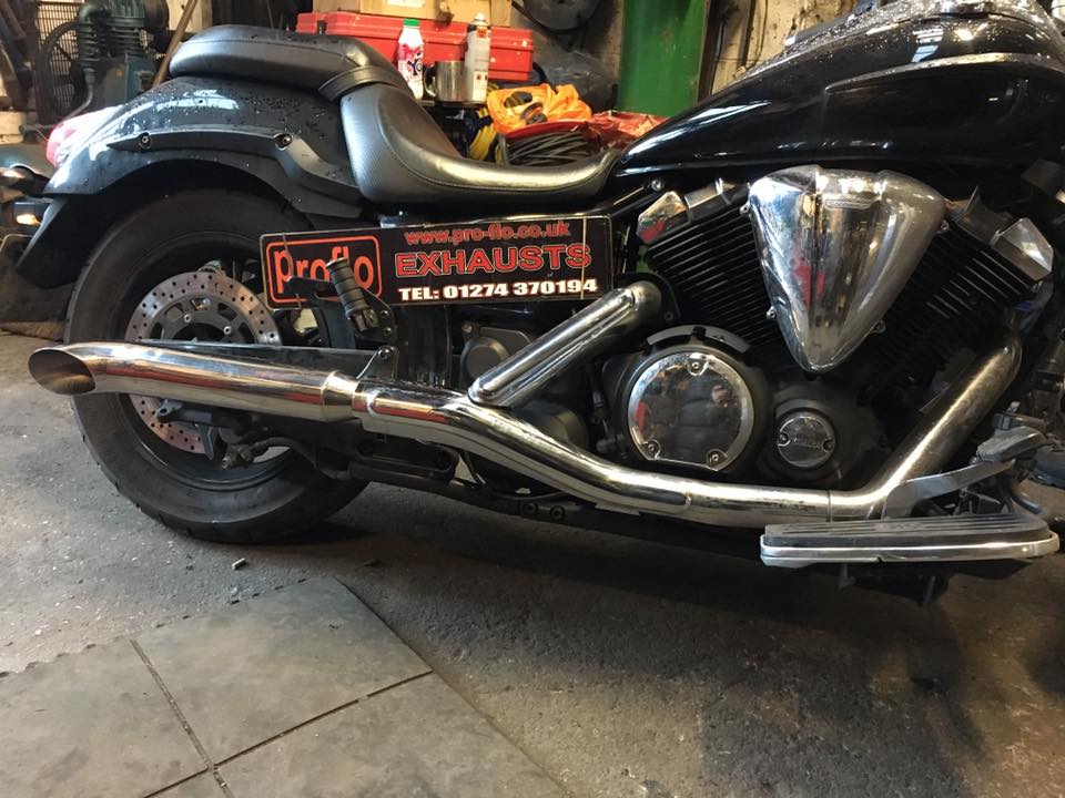 Custom bike exhaust Bradford